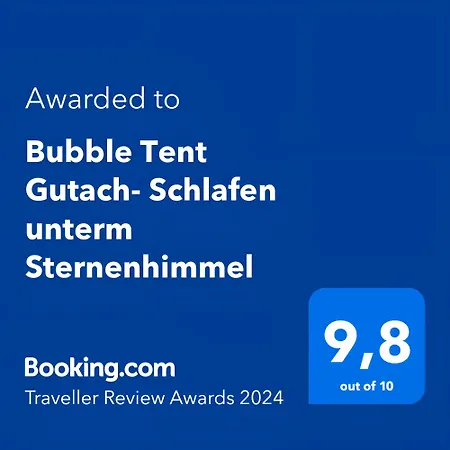 Luxusní stan Living Timeless- Bubble Tent Gutach - Schlafen Unterm Sternenhimmel *
